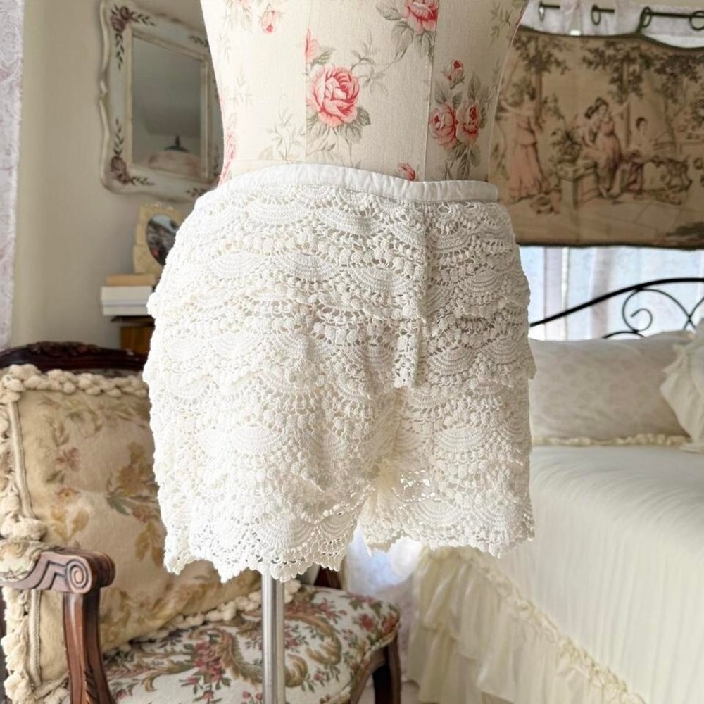american rag cie white lace bloomer shorts size 5